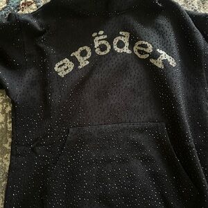 Black Hoodie with Gray Logo